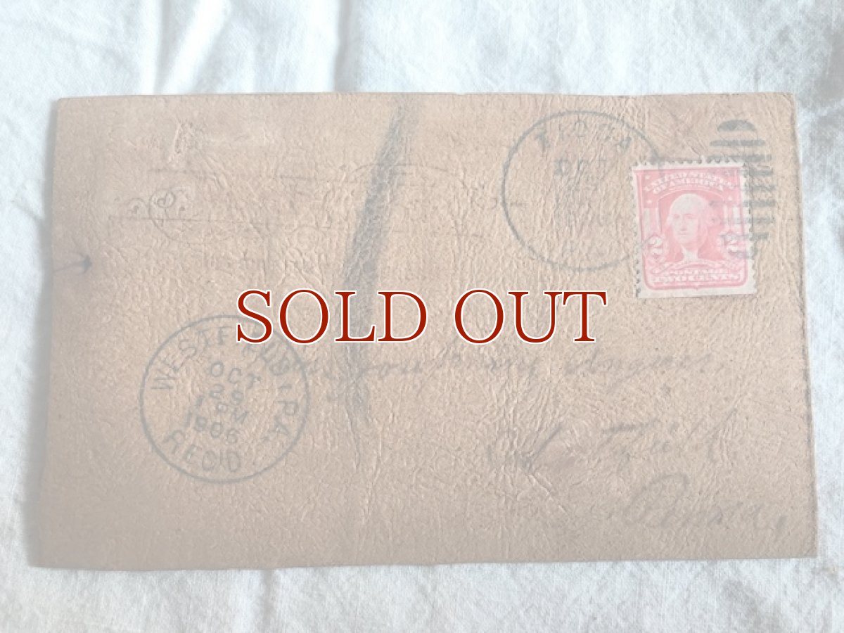 画像2: LEATHER POSTCARD 革のポストカード (2)