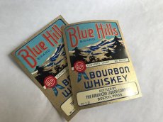 画像1: BLUE HILLS ウイスキーラベル （2枚セット） (1)