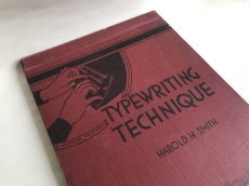 画像1: 1937年　TYPEWRITING TECHNIQUE タイプライター参考書 (1)