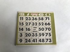 画像1: ペーパービンゴカード（25枚入り）緑色 (1)