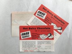 画像1: Hot Dairy Chocolate （3枚セット）チラシ広告 (1)