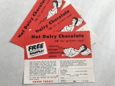 画像4: Hot Dairy Chocolate （3枚セット）チラシ広告 (4)