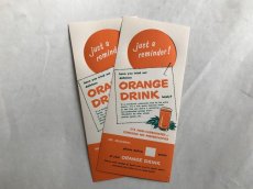 画像4: ORANGE DRINK 切り込み有り（2枚セット）チラシ広告 (4)
