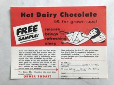 画像2: Hot Dairy Chocolate （3枚セット）チラシ広告 (2)