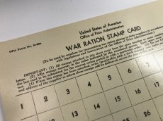 画像5: 1940年代 世界大戦時  WAR RATION STAMP CARD スタンプシート (5)