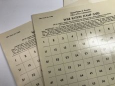 画像6: 1940年代 世界大戦時  WAR RATION STAMP CARD スタンプシート (6)