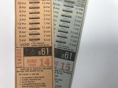 画像1: 1988年 N.Y TRANSFERチケット　バスチケット　2枚セット (1)