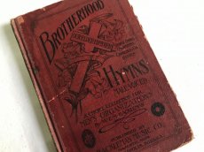 画像1: 1911年 BROTHERHOOD HYMNS 楽譜本　王冠斜め十字  (1)