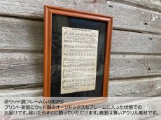 画像9: wanogo 楽譜プリント・VINTAGE PAPER PRINT (9)