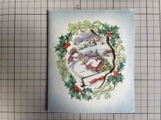 画像6: 1940年代 クリスマスグリーティング  ビンテージカード (6)