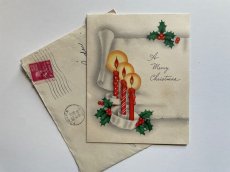 画像1: 1940年代 クリスマスグリーティングカード  ビンテージカード (1)