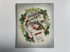 画像2: 1940年代 クリスマスグリーティング  ビンテージカード (2)