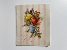 画像2: 1940年代 クリスマスグリーティング  ビンテージカード (2)
