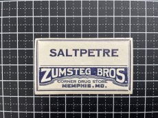 画像4: SALTPETRE 薬品/調味料ラベル2枚セット  ZUMSTEG BROS (4)