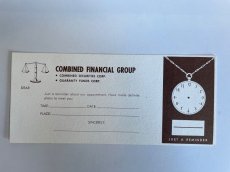 画像2: Reminderカード COMBINED FINANCIAL GROUP (2)