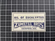 画像4: OIL OF EUCALYPTUS ラベル2枚セット  ZUMSTEG BROS (4)