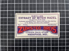 画像4: EXTRACT OF WITCH HAZEL ラベル2枚セット  ZUMSTEG BROS (4)