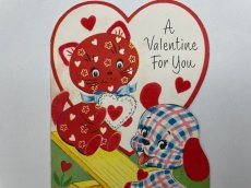 画像1: バレンタインカード ヴィンテージグリーティングカード (1)