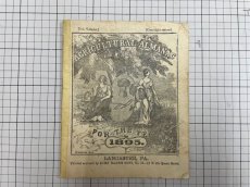 画像8: 1893年 AGRICULTURAL ALMANAC   アンティーク アルマナック/暦歴 (8)
