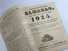 画像4: 1925年 AGRICULTURAL ALMANAC アルマナック/暦歴 (4)
