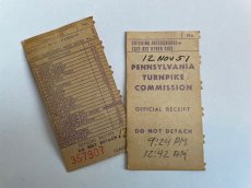 画像1: PENNSYLVANIA TURNPIKE COMMISSION  チケット2枚セット  (1)
