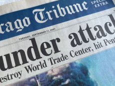 画像2: 9.11 Chicago Tribune SPECIAL EXTRA 号外新聞　同時多発テロ　 (2)