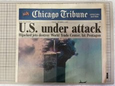 画像8: 9.11 Chicago Tribune SPECIAL EXTRA 号外新聞　同時多発テロ　 (8)