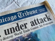 画像7: 9.11 Chicago Tribune SPECIAL EXTRA 号外新聞　同時多発テロ　 (7)