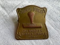 画像2: 真鍮 アンティーククリップ　MARKING DEVICES  LOS ANGELES RUBBER STAMP COMPANY (2)