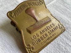 画像8: 真鍮 アンティーククリップ　MARKING DEVICES  LOS ANGELES RUBBER STAMP COMPANY (8)