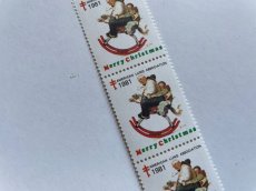 画像1: 1981年 複十字 クリスマス スタンプシール Double-Barred Cross (1)