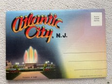 画像1: 1960年代 atlantic city N.J. スーべニールカード　souvenir Postcard and Booklet (1)