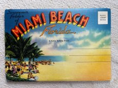 画像1: 1960年代 MIAMI BEACH スーべニールカード　souvenir Postcard and Booklet (1)