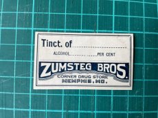 画像4: Tinct. of... ラベル2枚セット ZUMSTEG BROTHERS (4)