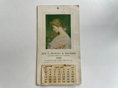 画像1: 1912年 アンティークアドバタイジング カレンダー (1)