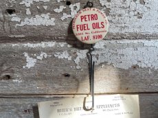 画像1: circa 1930's-1940's Advertising Bill Hook PETRO FUEL OILS.. アドバタイジング フック　伝票ホルダー (1)