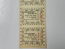 画像4: 活版印刷 鉄道切符 UNCANOONUC INCLINE RY. PHILADELPHIA 1シート（4枚綴り） (4)
