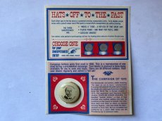 画像1: 1972年AMOCO 『1916 FOR PRESIDENT CHARLES E. HUGHES』大統領選挙キャンペーンピンバッチ (1)