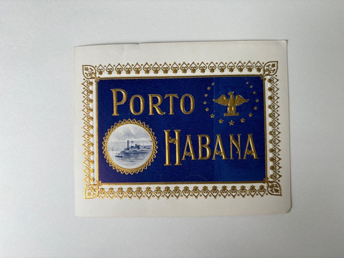 画像1: PORTO HABANA シガーボックス ラベル (1)