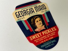 画像2: 1939年 GEORGIA MAID SWEET PICKLES ラベル (2)