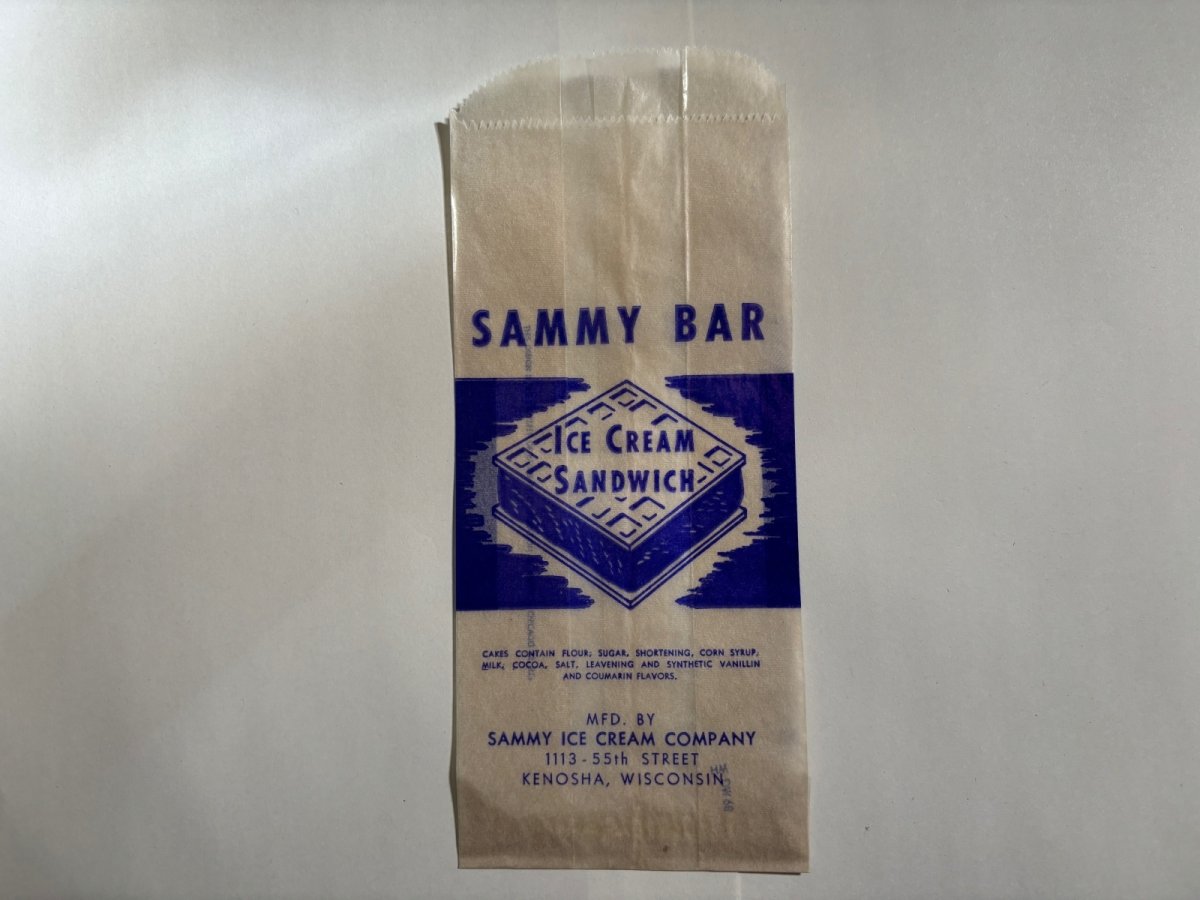 画像1: 1950年代 SAMMY BAR ICE CREAM SANDWICH  袋 (1)