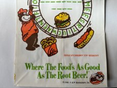 画像3: A&W CRUISIN'USA KID'SMEAL THE OLDWEST Great Root Bear ルーティー 紙袋 (3)