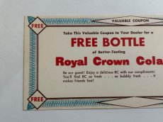 画像3: 1940's Royal Crown coupons  ロイヤルクラウンコーラ クーポンカード (3)