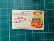 画像5: 1940's Royal Crown coupons  ロイヤルクラウンコーラ クーポンカード (5)