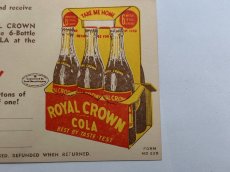 画像3: 1940's Royal Crown coupons  ロイヤルクラウンコーラ クーポンカード (3)