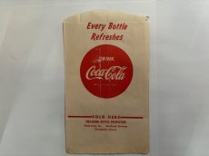 画像1: 1940'S  COCA-COLA ボタンロゴ ボトルスリーブ (1)