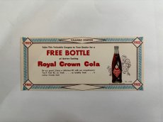 画像1: 1940's Royal Crown coupons  ロイヤルクラウンコーラ クーポンカード (1)