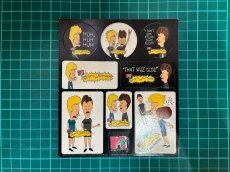 画像5: 1993年代 BEAVIS AND BUTT-HEAD ステッカーシート　MTV ビーバス＆バットヘッド　ステッカーシート (5)