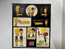 画像1: 1993年代 BEAVIS AND BUTT-HEAD ステッカーシート　MTV ビーバス＆バットヘッド　ステッカーシート (1)