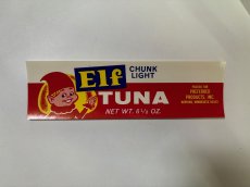 画像1: Elf CHUNK LIGHT TUNA ラベル (1)